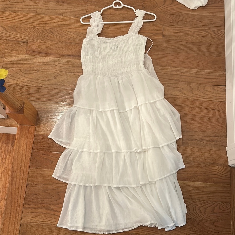 White Layered Dress